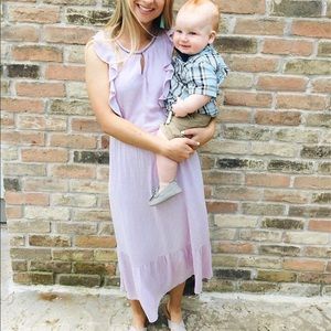 Lilac midi dress